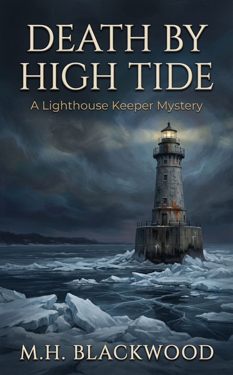 AI-generated sample eBook cover — Death by High Tide
