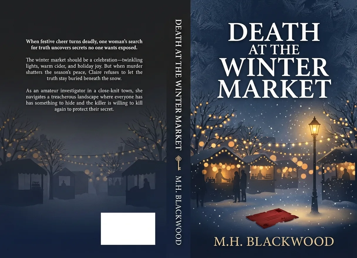 Hardcover wrap — Death at the Winter Market