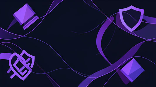 Abstract legal-themed art representing copyright ownership of AI-written books