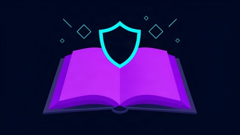 Amazon KDP AI book publishing rules - abstract dark theme illustration