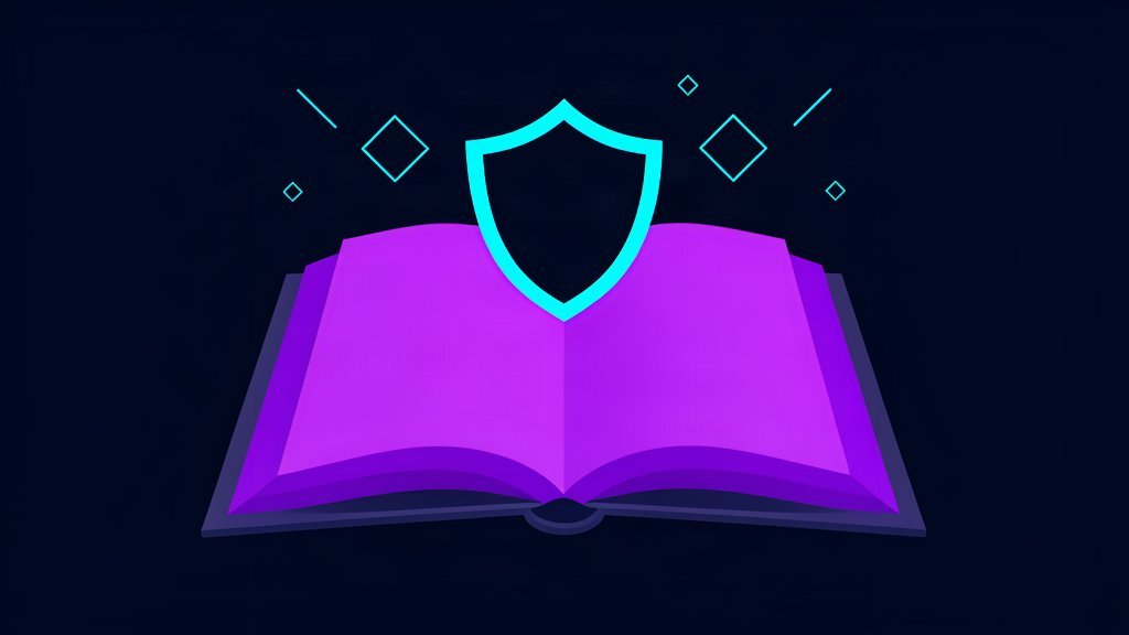 Amazon KDP AI book publishing rules - abstract dark theme illustration